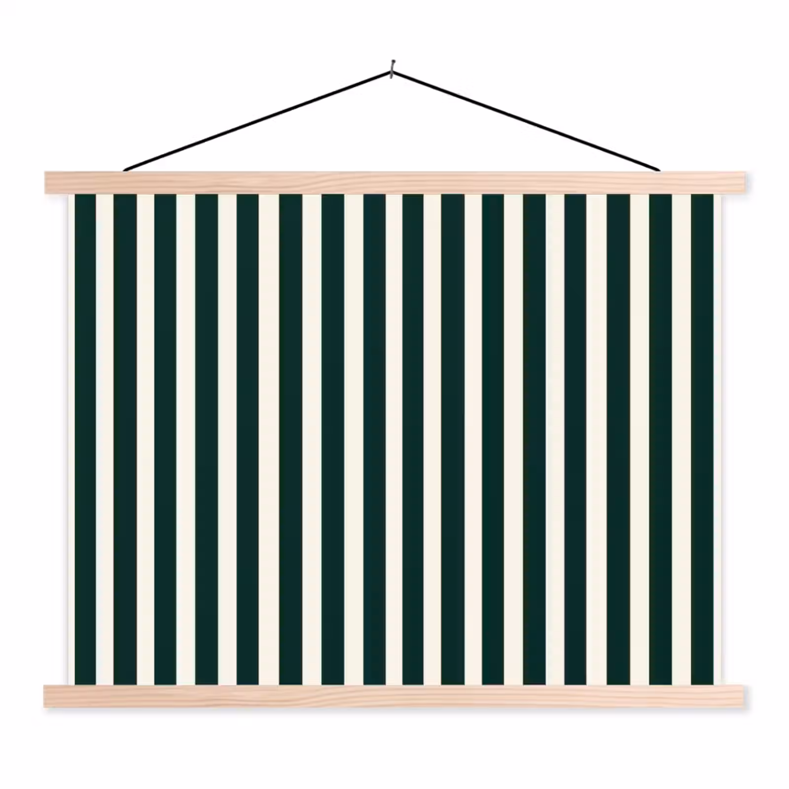 Schoolplaat - Strepen - Klassiek - Groen — 1