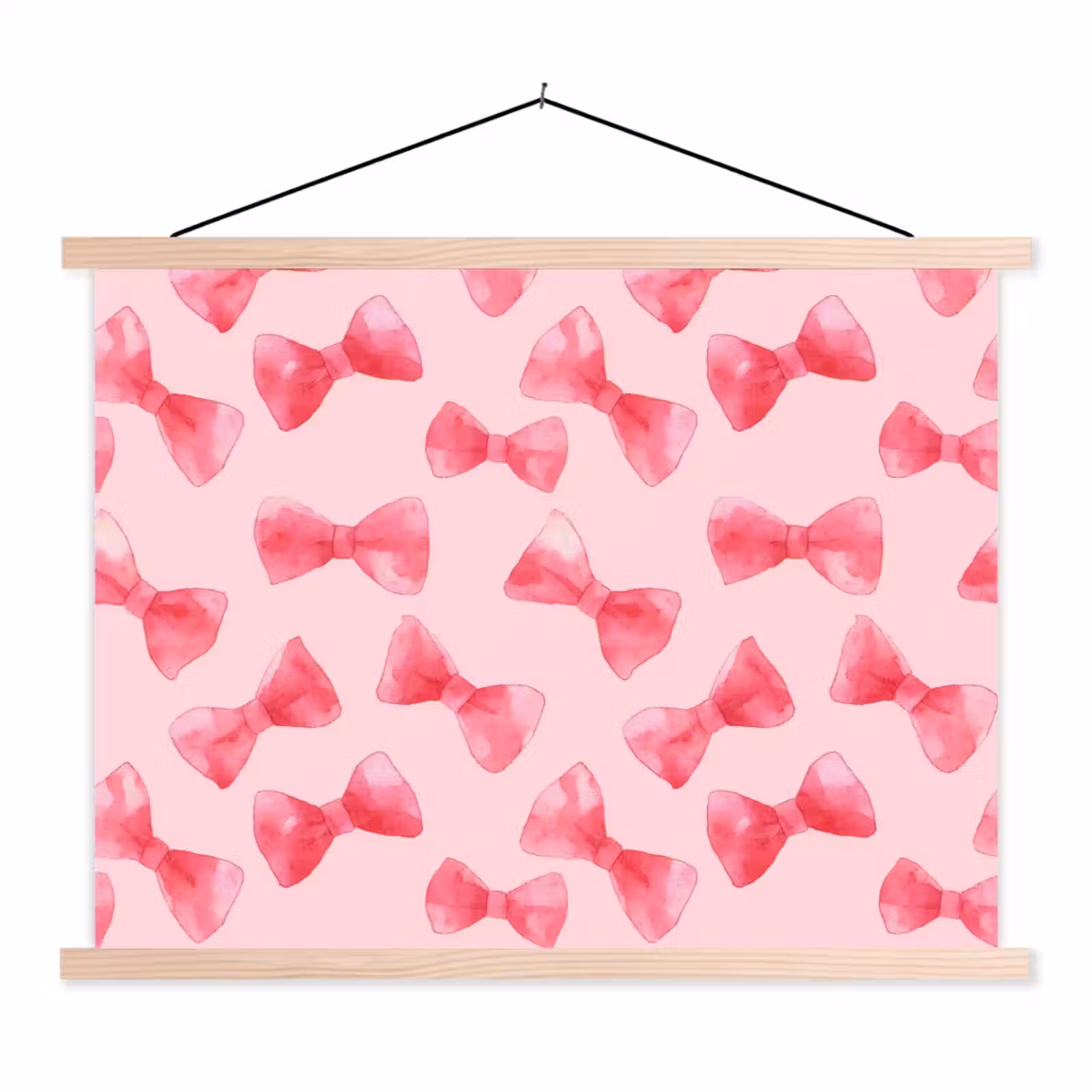 Schoolplaat - Strikken - Aquarel - Roze — 1