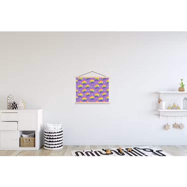 Schoolplaat - Sterren - Regenboog - Paars — 3