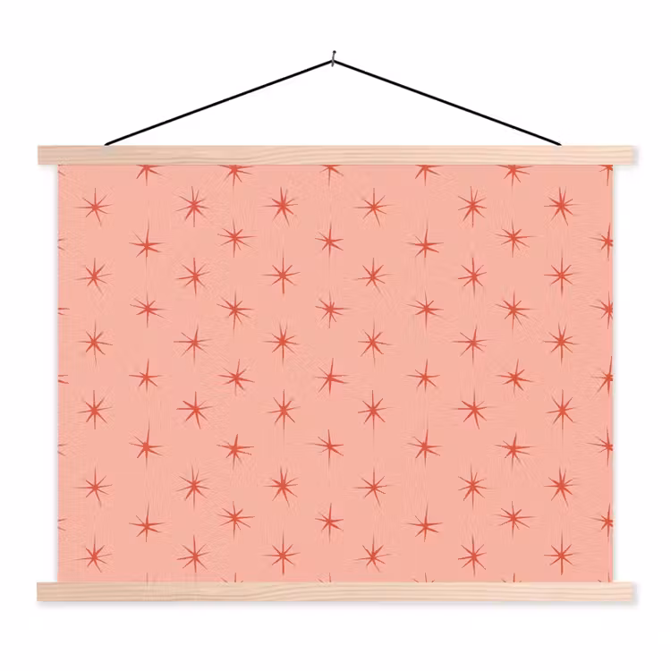 Schoolplaat - Sterretjes - Patroon - Oranje — 1