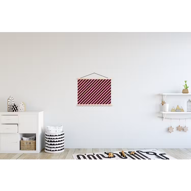 Schoolplaat - Strepen - Roze - Bruin — 3