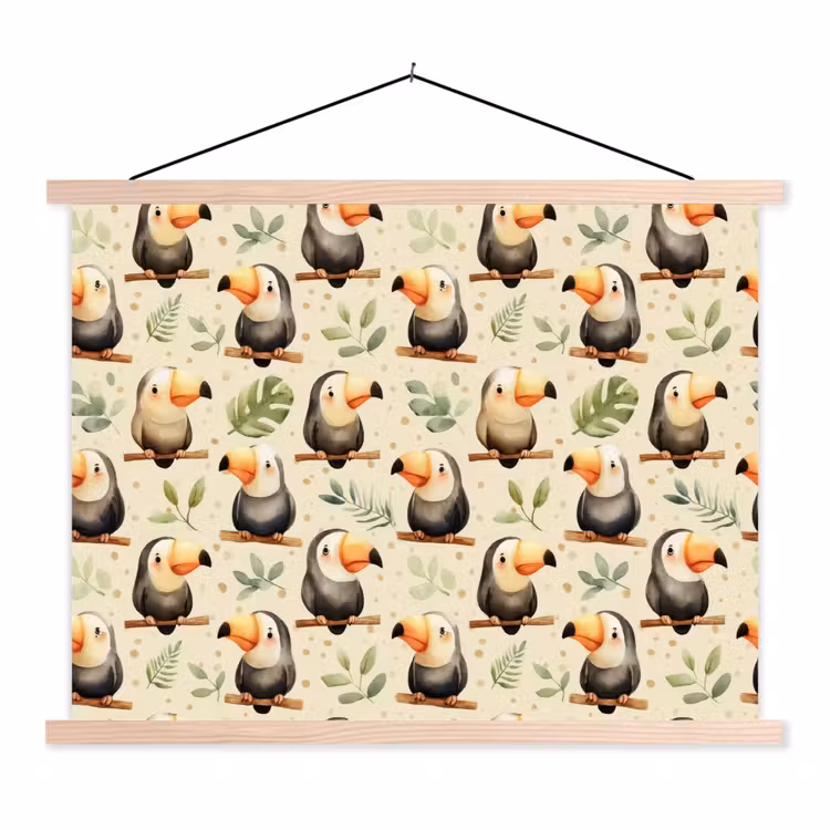 Schoolplaat - Toekans - Exotisch - Kleurrijk — 1