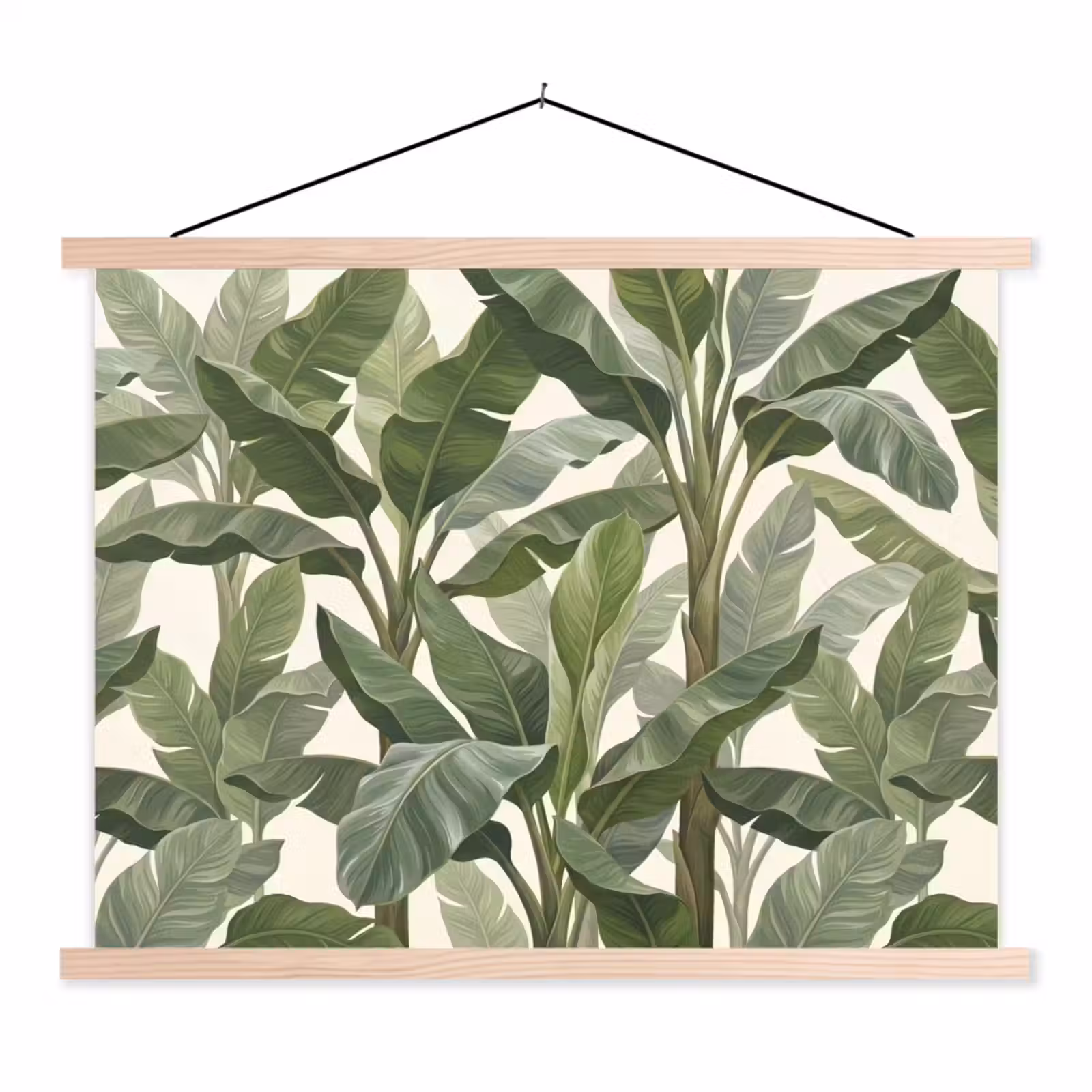 Schoolplaat - Planten - Bladeren - Tropisch - Groen — 1
