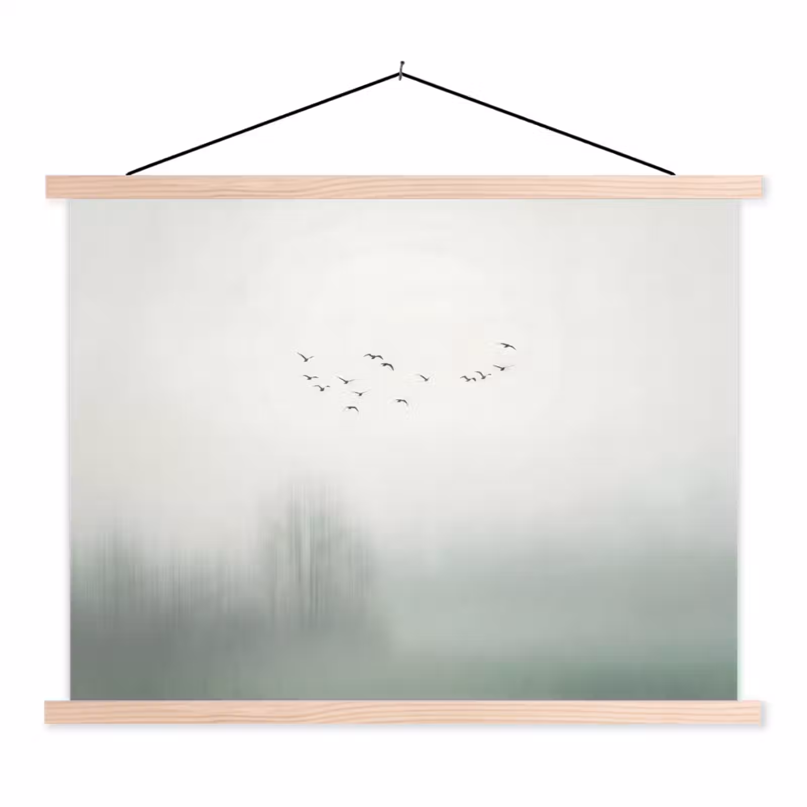 Schoolplaat - Vogel - Vlucht - Natuur - Minimalistisch — 1