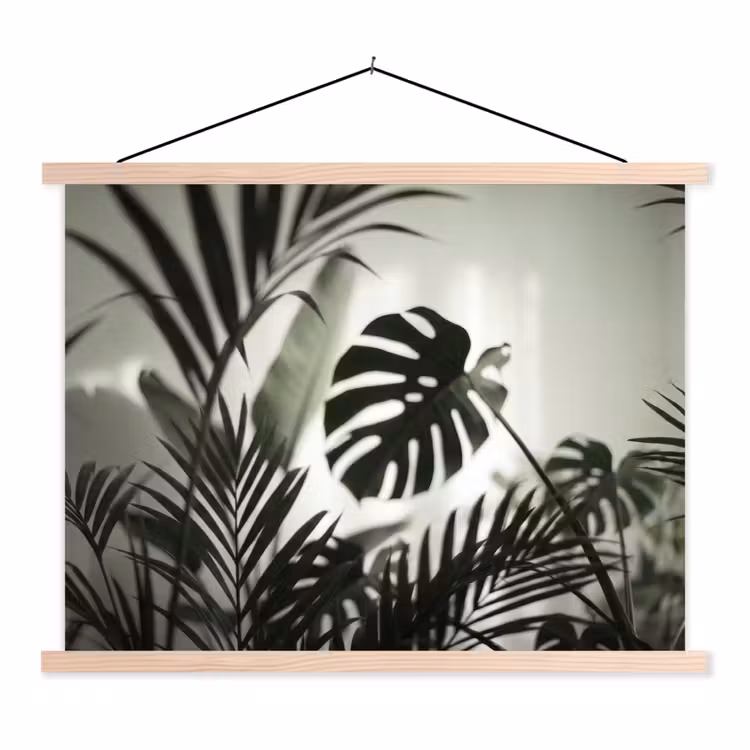 Schoolplaat - Planten - Bladeren - Natuur - Minimalistisch - Groen — 1