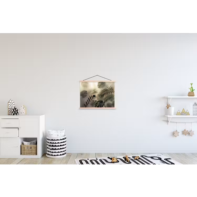 Schoolplaat - Planten - Bladeren - Schaduwen - Groen - Modern — 3