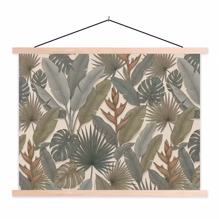 Schoolplaat - Planten - Tropisch - Natuur - Illustratie - Groen — 1