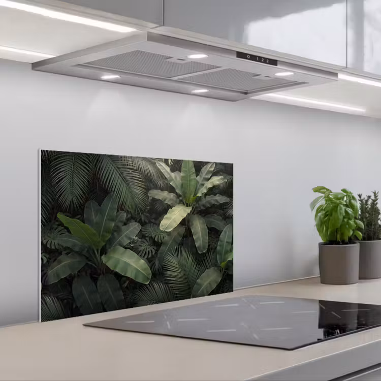 Spatscherm keuken - Bladeren - Groen - Tropisch - Natuur — 5