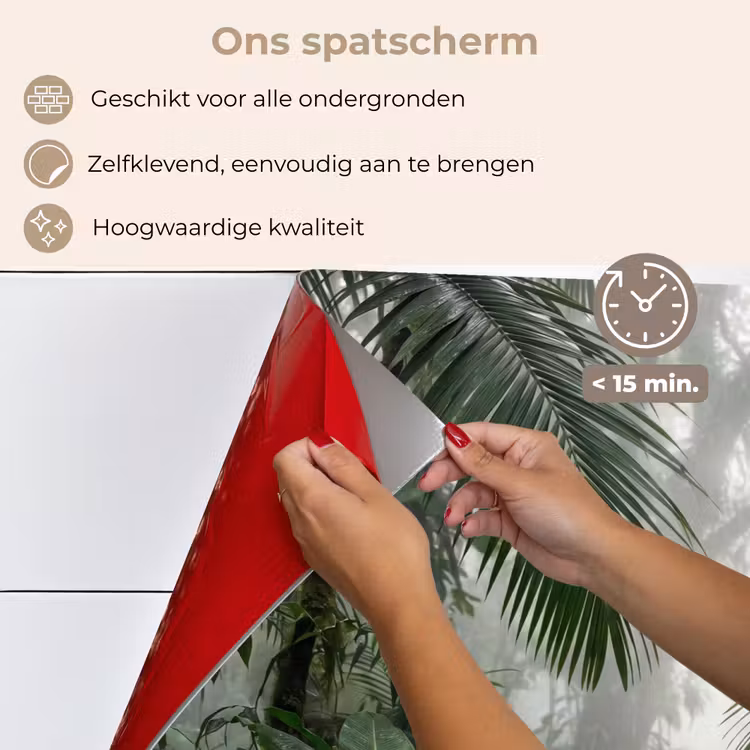 Spatscherm keuken - Natuur - Jungle - Mist - Tropisch - Groen — 4