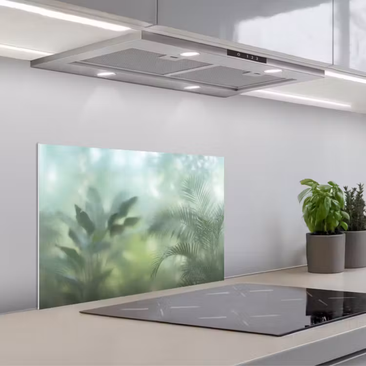 Spatscherm keuken - Natuur - Vervaagd - Groen - Abstract - Modern — 5