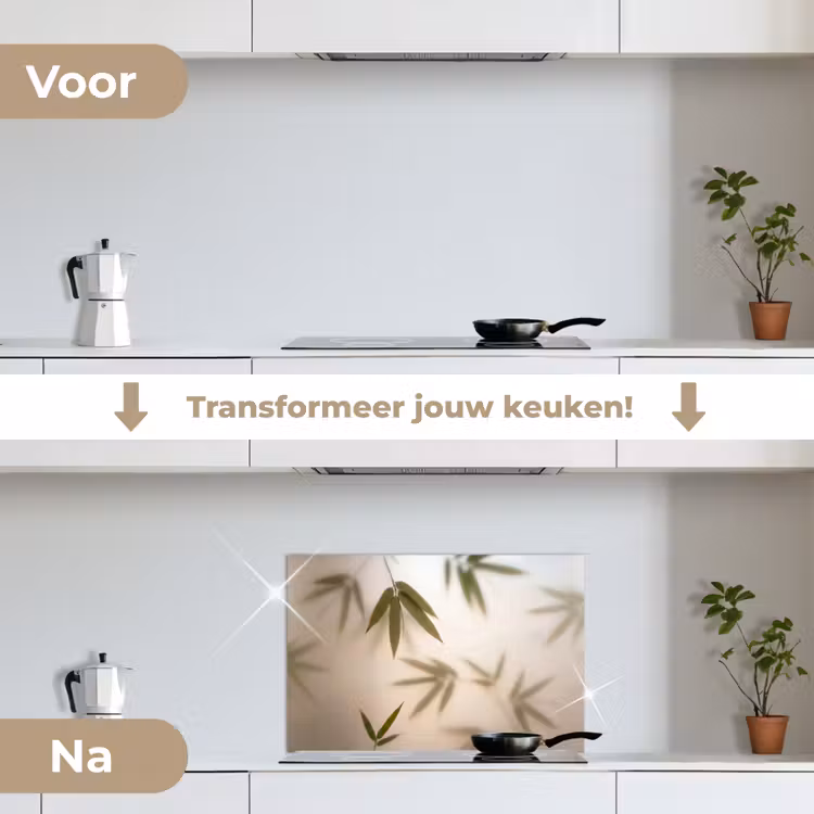 Spatscherm keuken - Planten - Bladeren - Natuur - Groen — 3