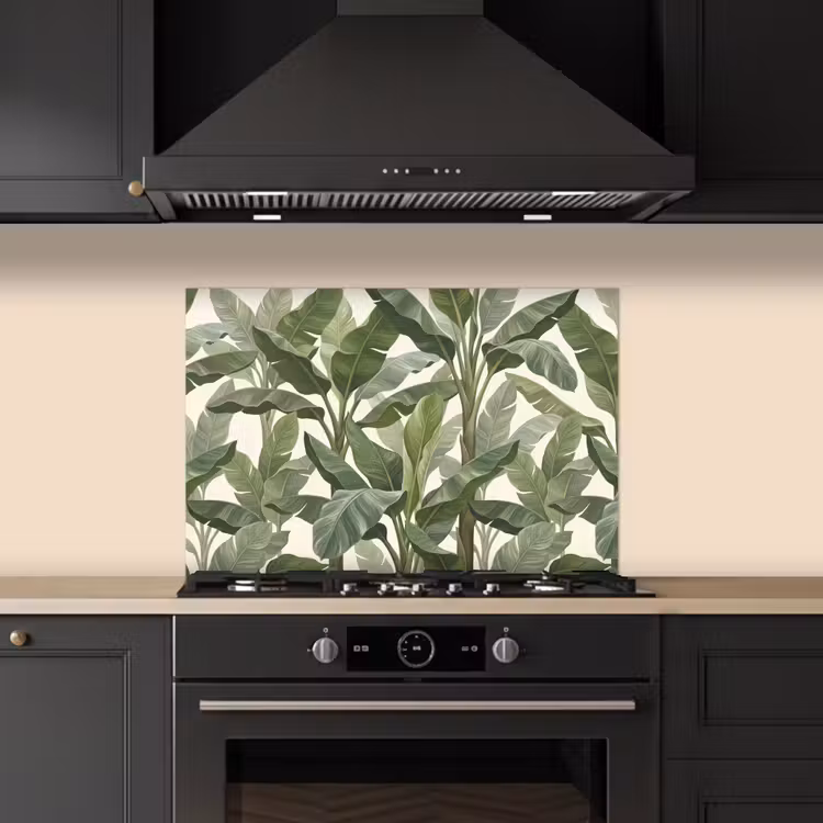 Spatscherm keuken - Planten - Bladeren - Tropisch - Groen — 2