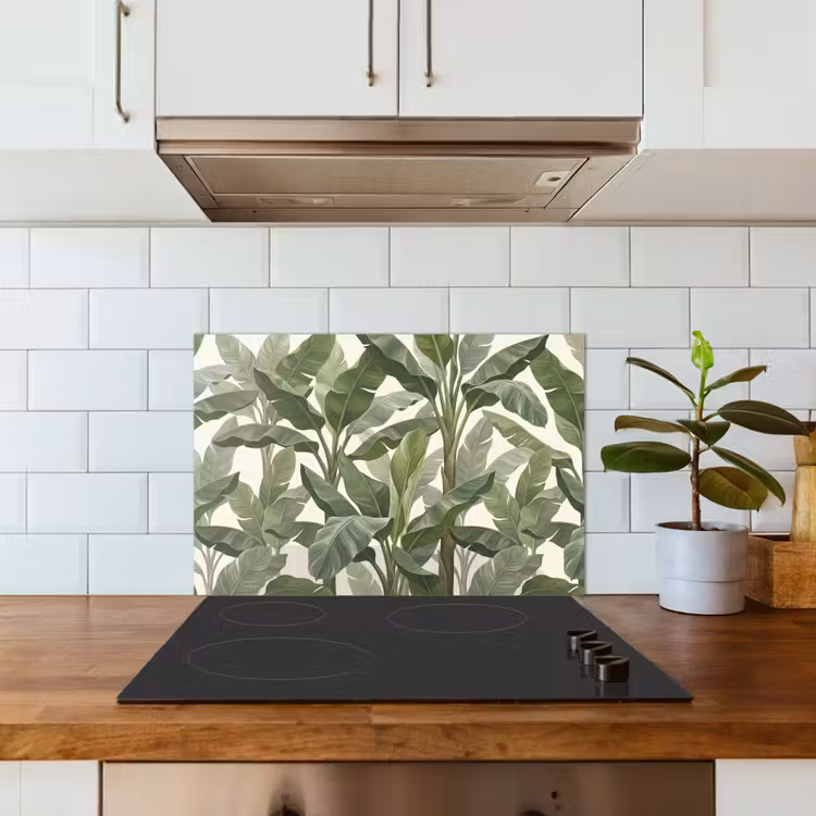 Spatscherm keuken - Planten - Bladeren - Tropisch - Groen — 6