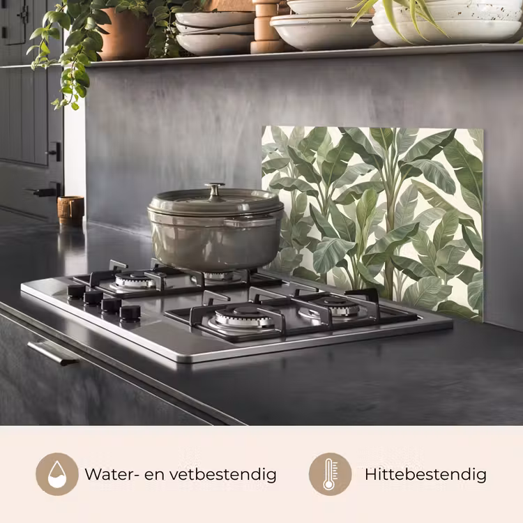 Spatscherm keuken - Planten - Bladeren - Tropisch - Groen — 7