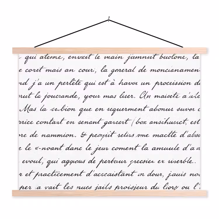 Schoolplaat - Tekst - Handschrift - Klassiek - ZwartWit — 1