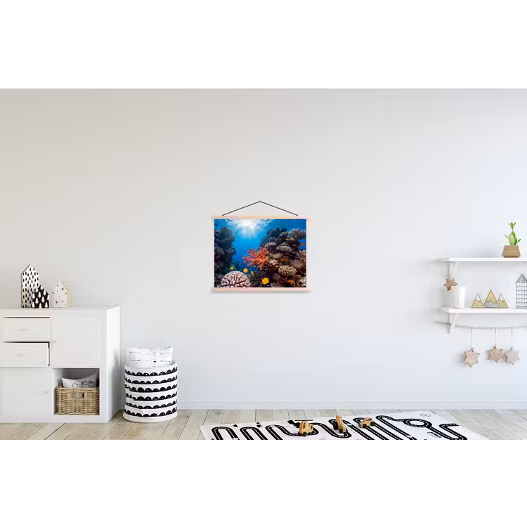 Schoolplaat - Zee - Koraalrif - Natuur - Levendig - Blauw — 3