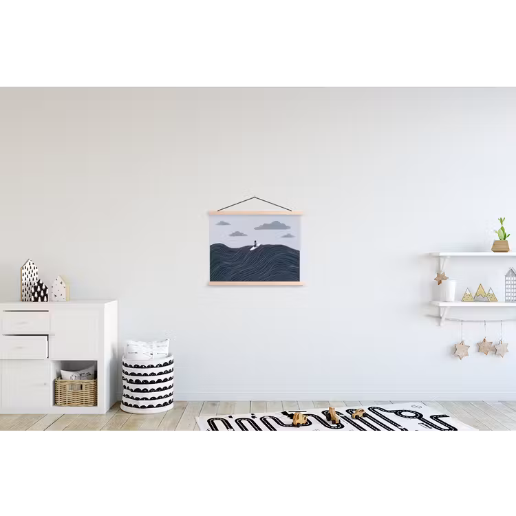 Schoolplaat - Persoon - Surfen - Oceaan - Natuur - Modern — 3