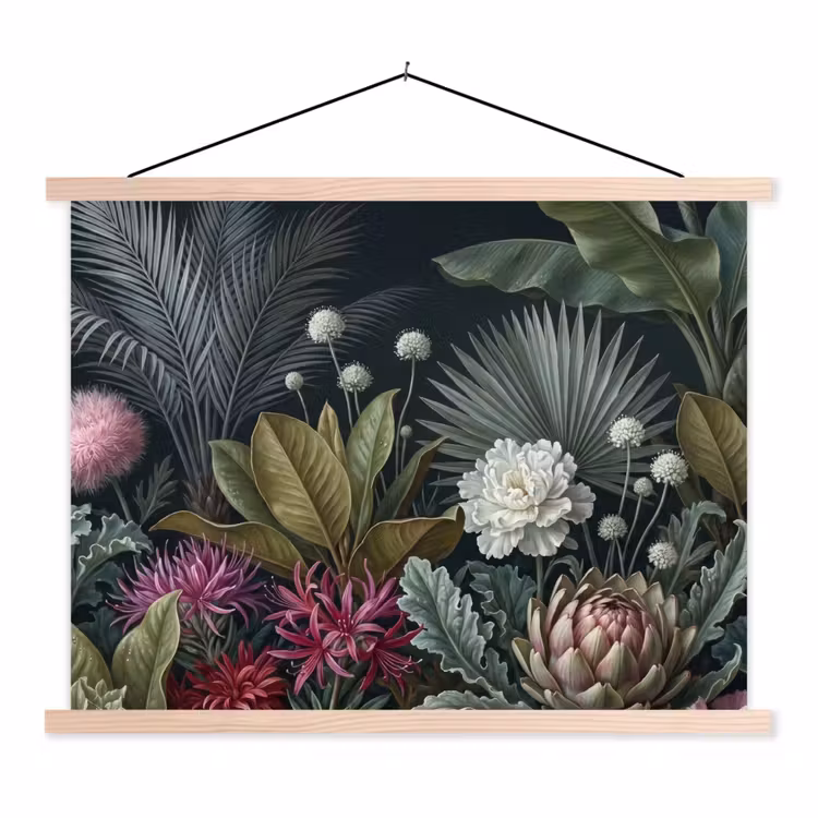 Schoolplaat - Planten - Tropisch - Botanisch - Donker - Groen — 1