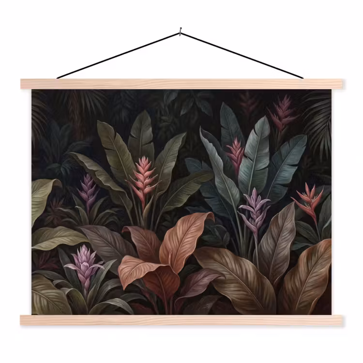Schoolplaat - Planten - Tropisch - Jungle - Donker - Natuur — 1