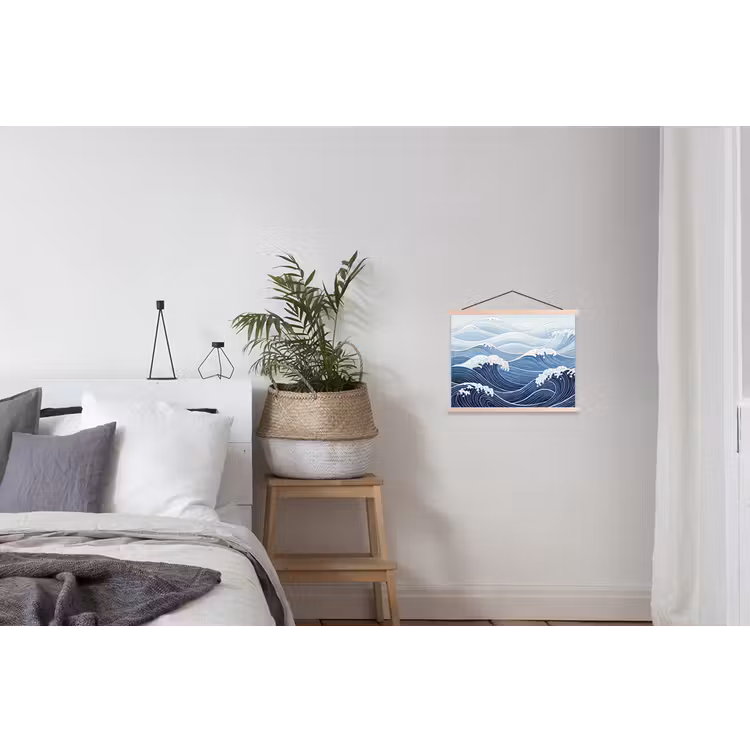 Schoolplaat - Water - Mozaïek - Landschap - Modern - Blauw — 2