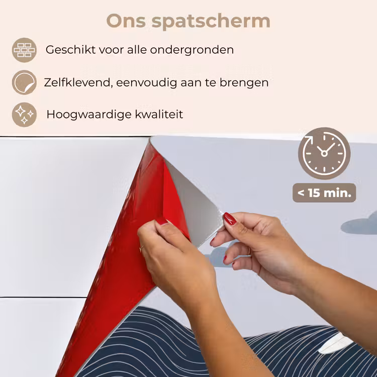Spatscherm keuken - Persoon - Surfen - Oceaan - Natuur - Modern — 4