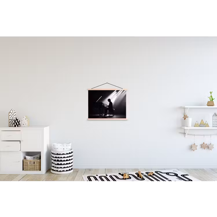 Schoolplaat - Persoon - Piano - Muziek - Zwart-wit - Podium — 3