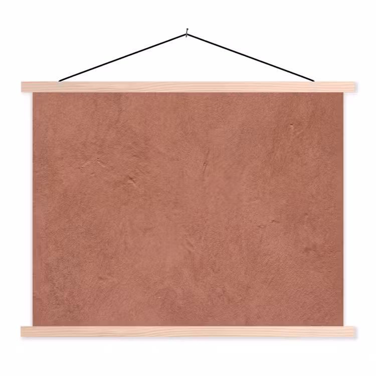 Schoolplaat - Textuur - Roodbruin - Grof - Modern — 1