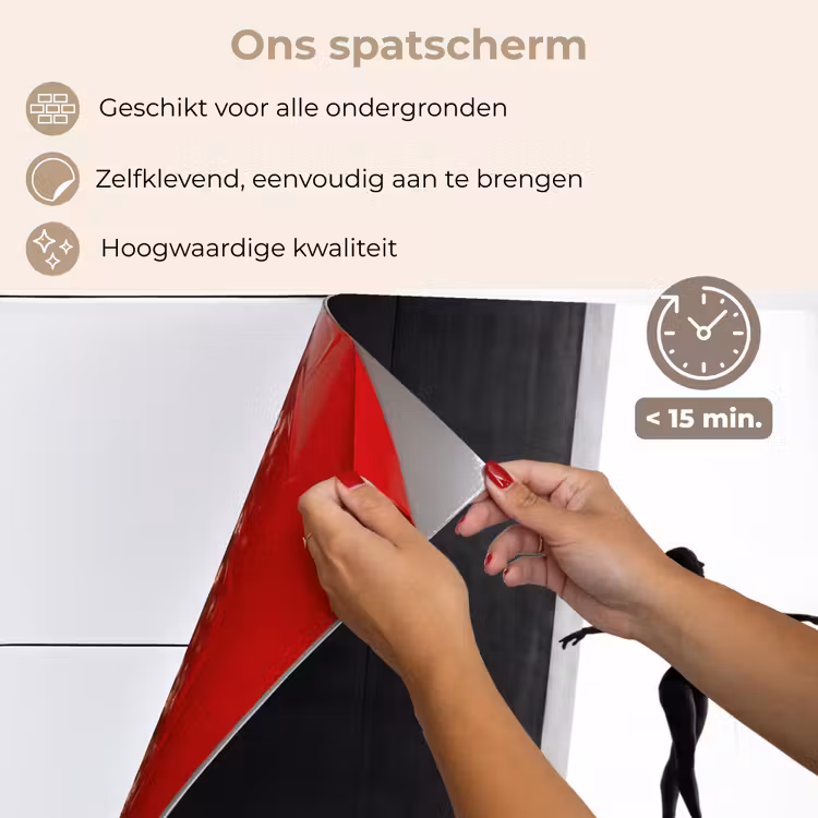 Spatscherm keuken - Danser - Silhouette - Kunst - Modern - Zwart-wit — 4