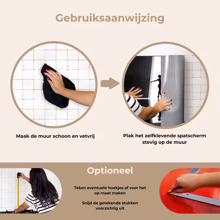 Spatscherm keuken - Danser - Silhouette - Kunst - Modern - Zwart-wit — 8