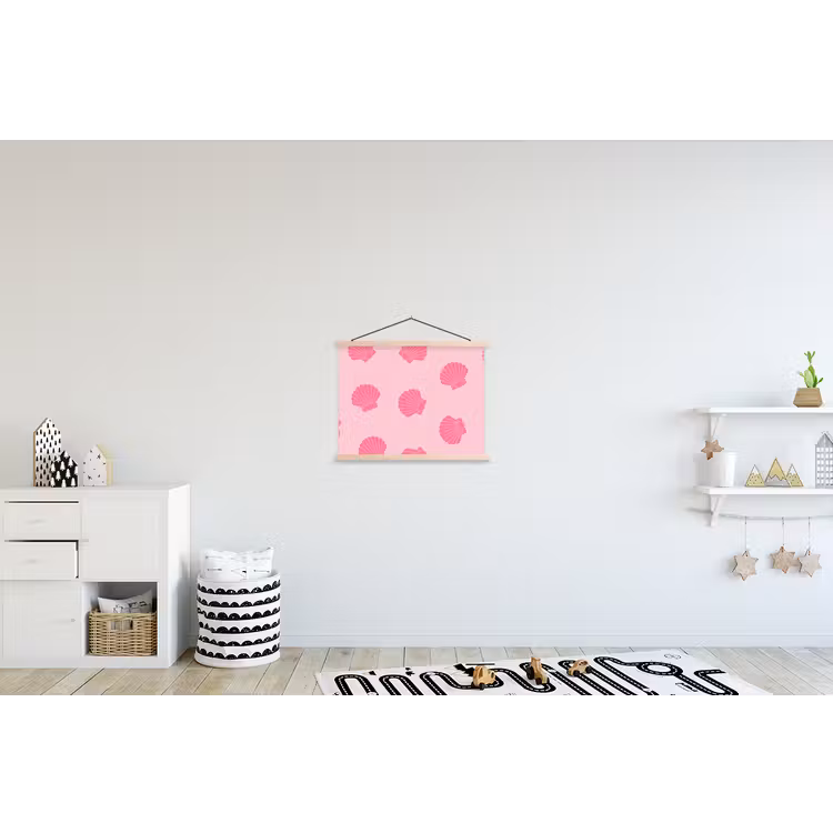 Schoolplaat - Schelp - Patroon - Zee - Modern - Roze — 3