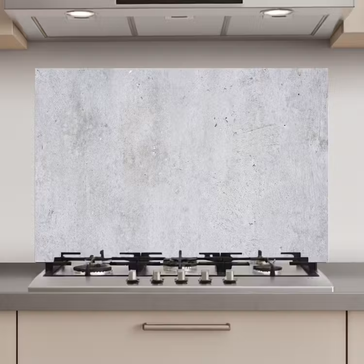 Spatscherm keuken - Beton - Textuur - Achtergrond - Grijs - Industrieel — 1