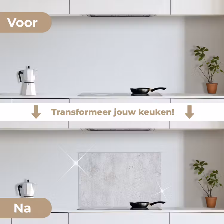 Spatscherm keuken - Beton - Textuur - Achtergrond - Grijs - Industrieel — 3