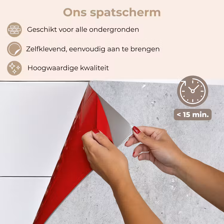 Spatscherm keuken - Beton - Textuur - Achtergrond - Grijs - Industrieel — 4