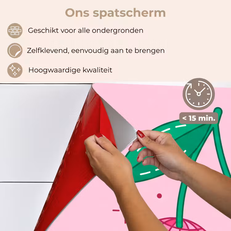 Spatscherm keuken - Decoratie - Disco-bal - Feest - Roze — 4