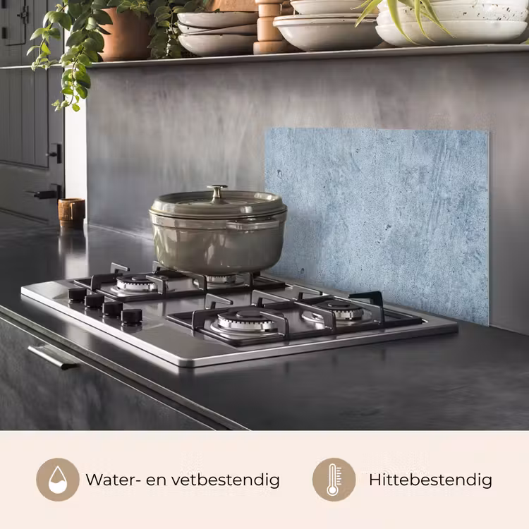 Spatscherm keuken - Oppervlak - Ruw - Abstract - Modern - Grijs — 7