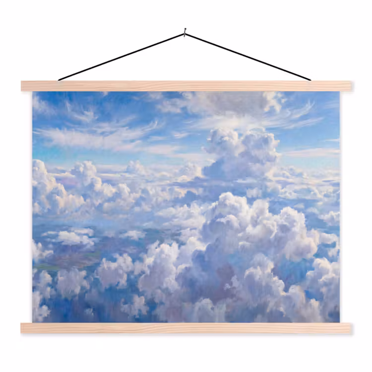 Schoolplaat - Wolken - Lucht - Natuur - Abstract - Blauw — 1