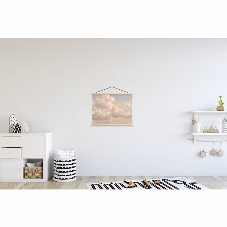 Schoolplaat - Wolken - Zacht - Natuur - Klassiek - Beige — 3