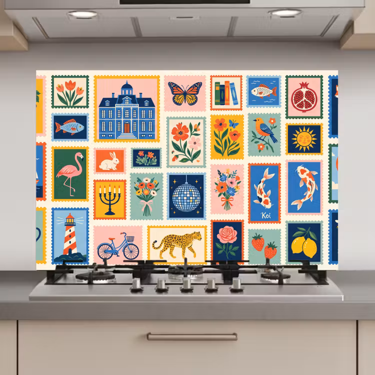 Spatscherm keuken - Gebouw - Koepel - Architectuur - Klassiek - Grijs — 1