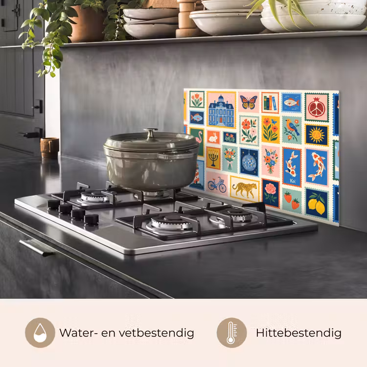 Spatscherm keuken - Gebouw - Koepel - Architectuur - Klassiek - Grijs — 7