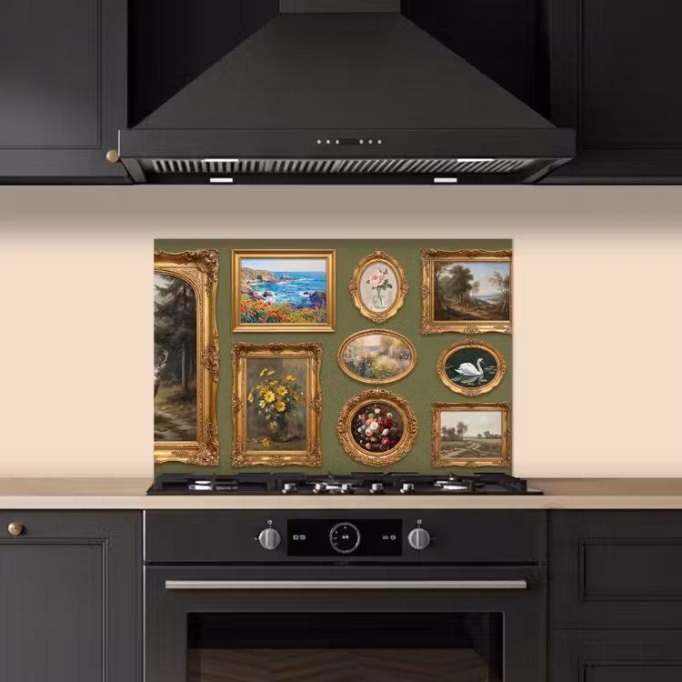 Spatscherm keuken - Hert - Bos - Natuur - Klassiek - Dieren — 2