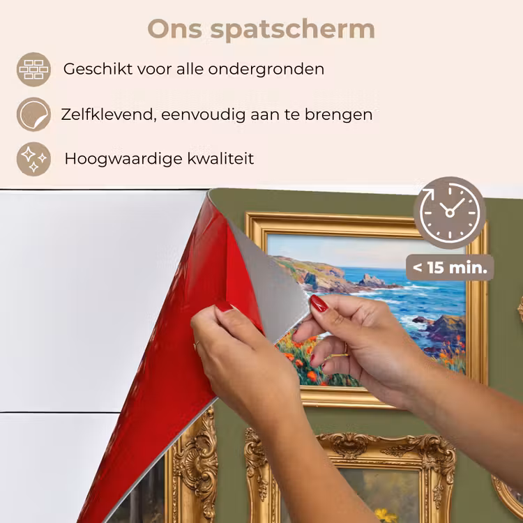 Spatscherm keuken - Hert - Bos - Natuur - Klassiek - Dieren — 4