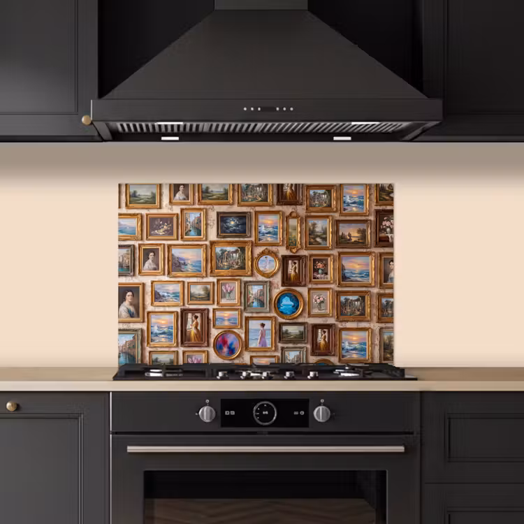 Spatscherm keuken - Interieur - Kunst - Collectie - Klassiek - Goud — 2