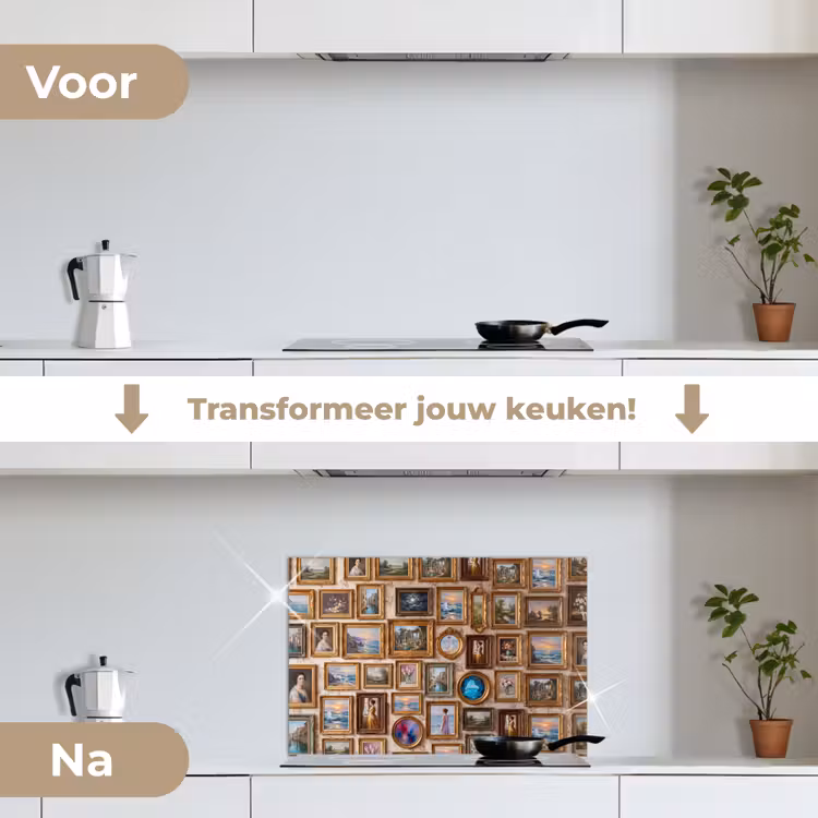 Spatscherm keuken - Interieur - Kunst - Collectie - Klassiek - Goud — 3