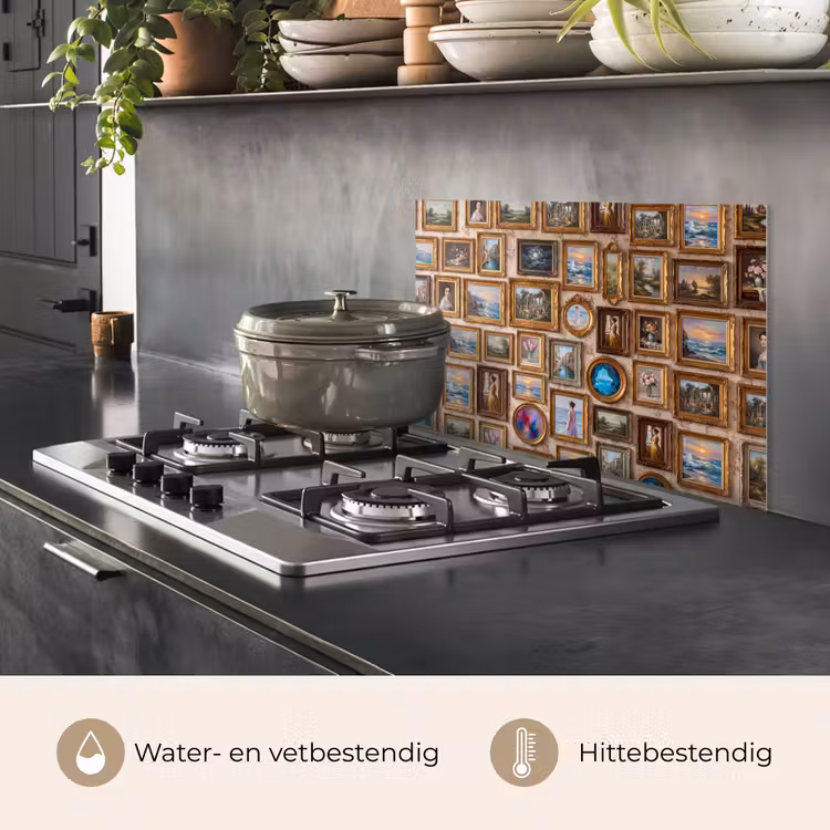 Spatscherm keuken - Interieur - Kunst - Collectie - Klassiek - Goud — 7