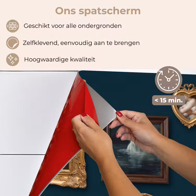 Spatscherm keuken - Kunst - Schilderijen - Decoratie - Klassiek - Groen — 4