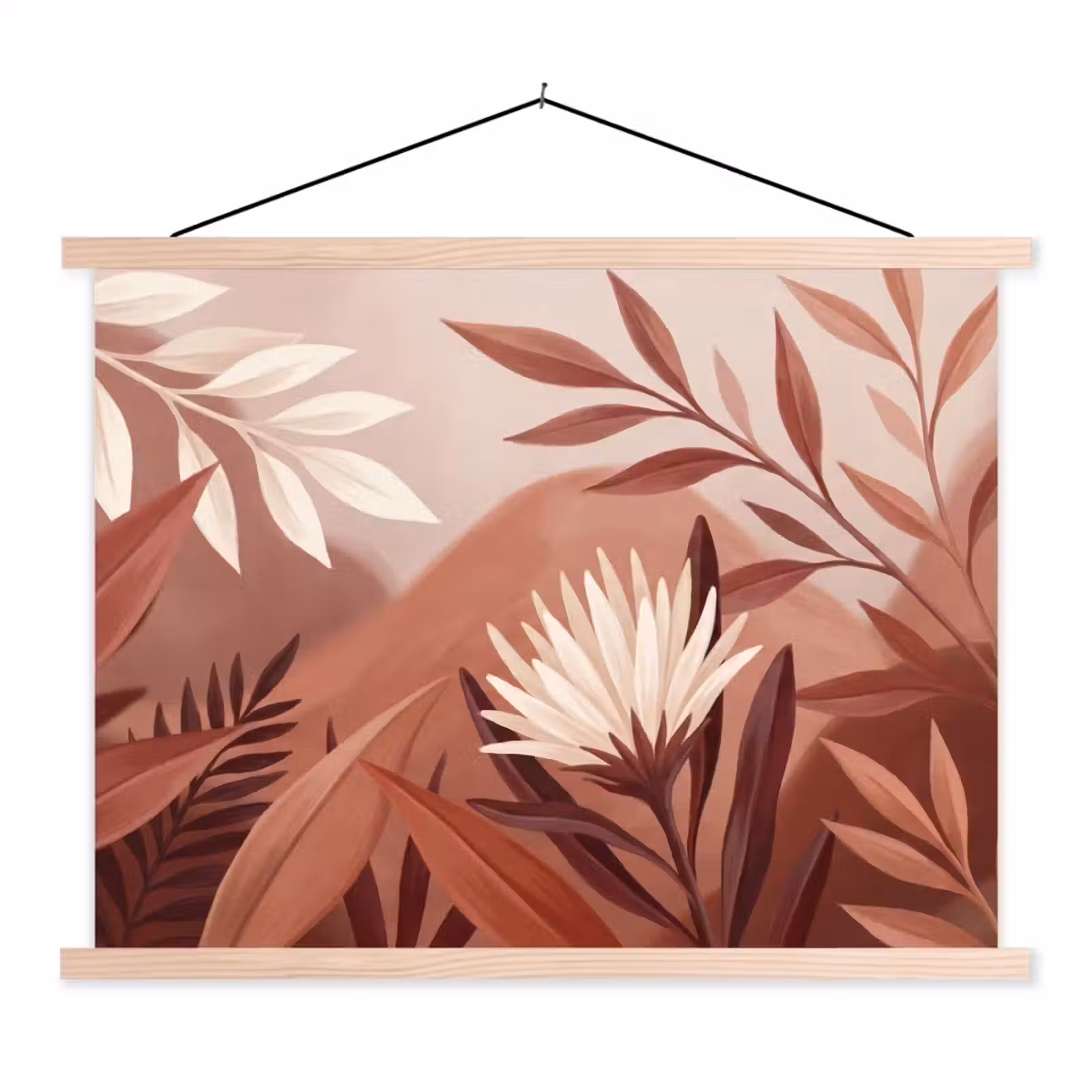 Schoolplaat - Planten - Bladeren - Botanisch - Modern - Bruin — 1