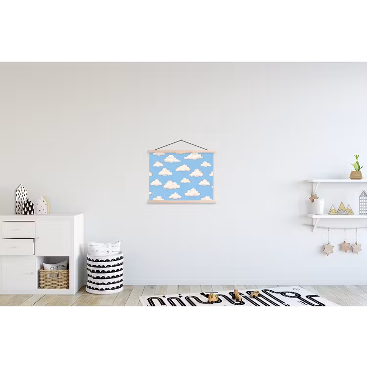 Schoolplaat - Wolk - Cartoon - Lucht - Blauw - Wit — 3