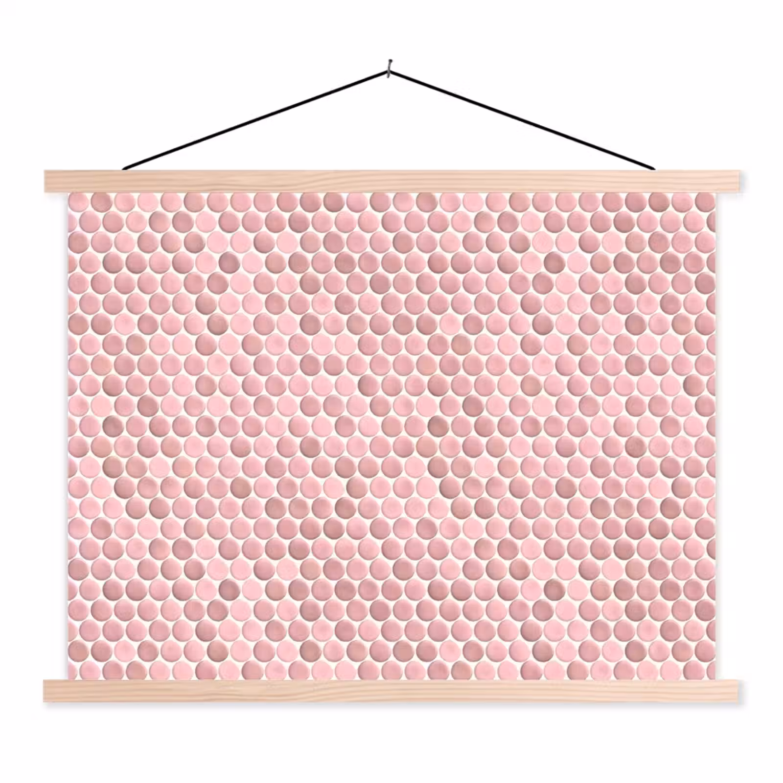 Schoolplaat - Penny - Mozaïek - Lichtroze — 1