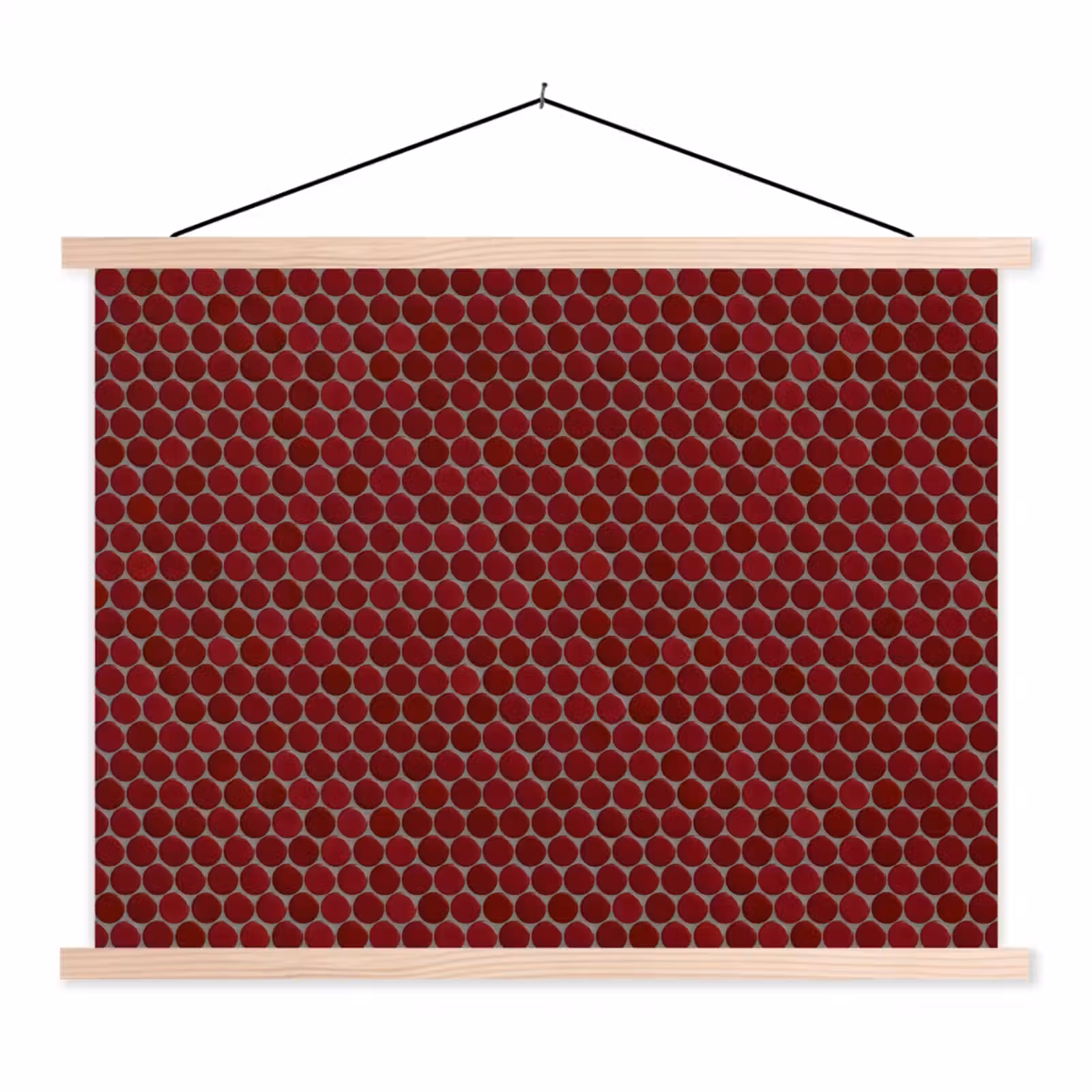 Schoolplaat - Penny - Mozaïek - Rond - Rood — 1