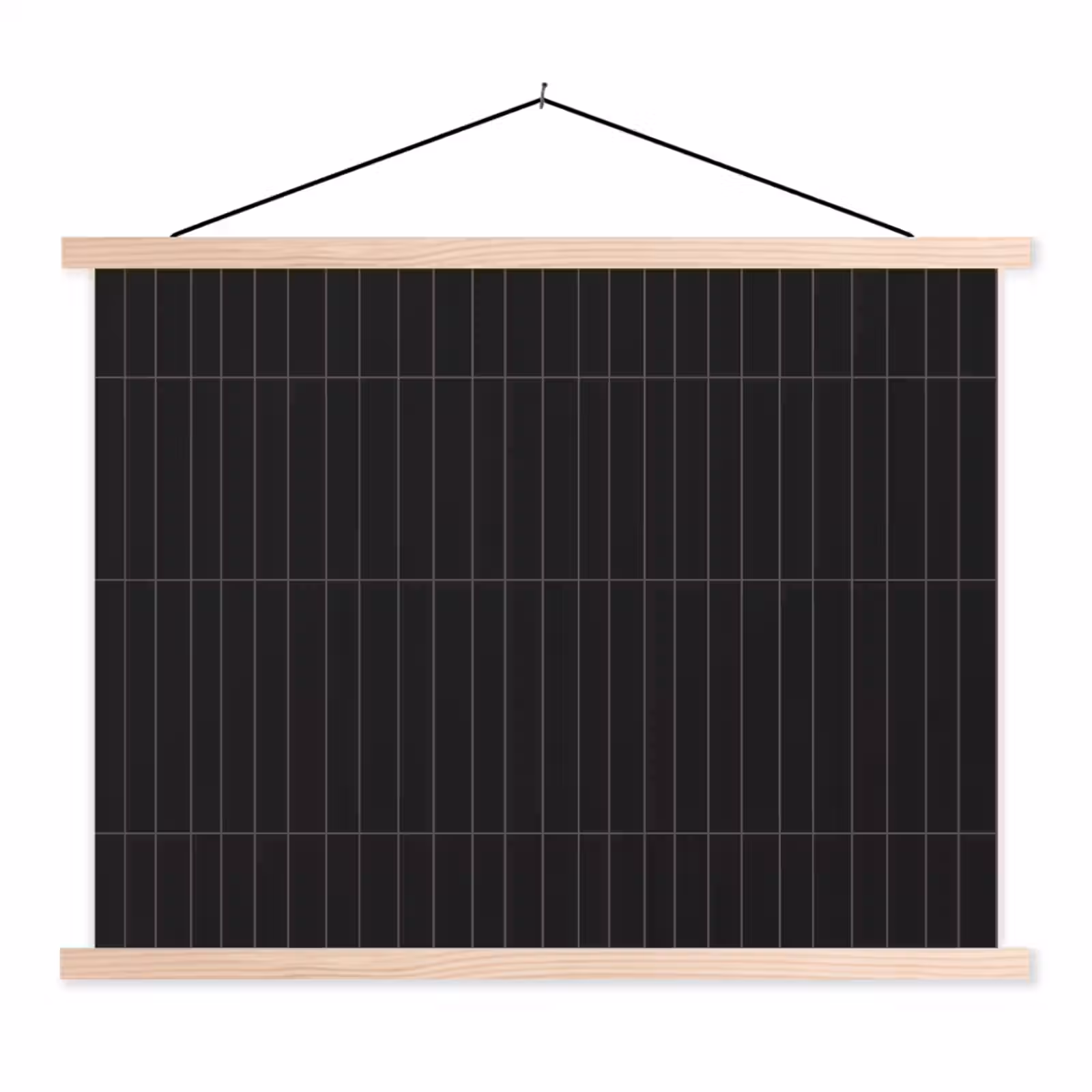 Schoolplaat - Verticaal - Wandtegel - Mat - Zwart — 1
